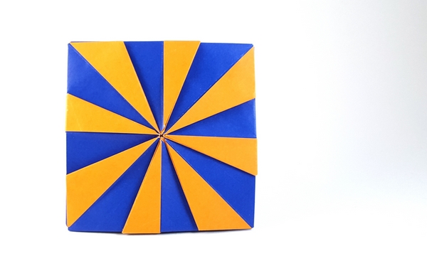Origami Coaster 2 by Miyajima Noboru folded by Gilad Aharoni