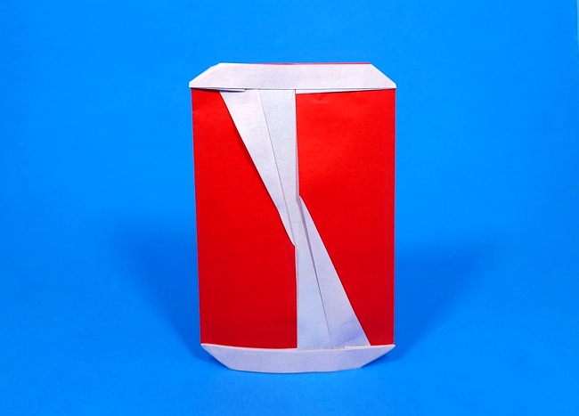 Origami Cola can by Masa folded by Gilad Aharoni
