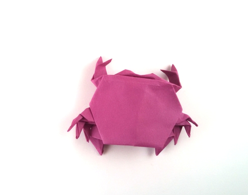 Origami Crab by Hashima Hitoshi folded by Gilad Aharoni