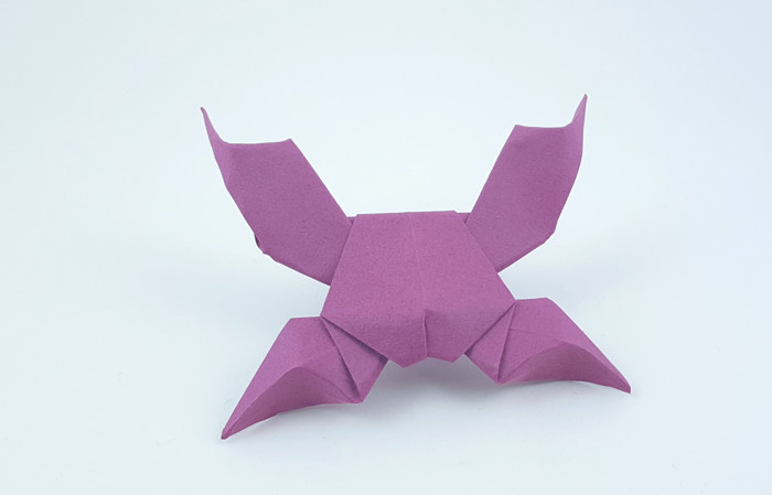 Origami Crab by Beth Johnson folded by Gilad Aharoni