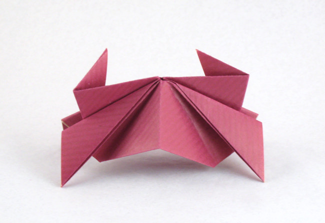 Origami Crab by Jun Maekawa folded by Gilad Aharoni