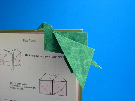 Origami Crane bookmark by David Petty folded by Gilad Aharoni