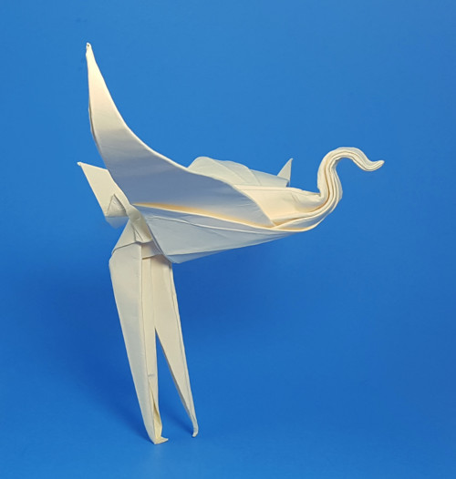 Origami Immortal crane by Kade Chan folded by Gilad Aharoni