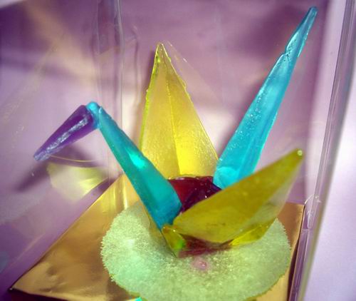 sugar origami crane