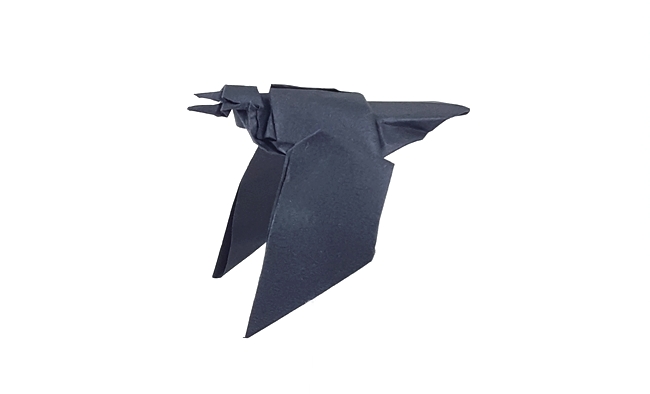 Origami Crow by Seth M. Friedman folded by Gilad Aharoni