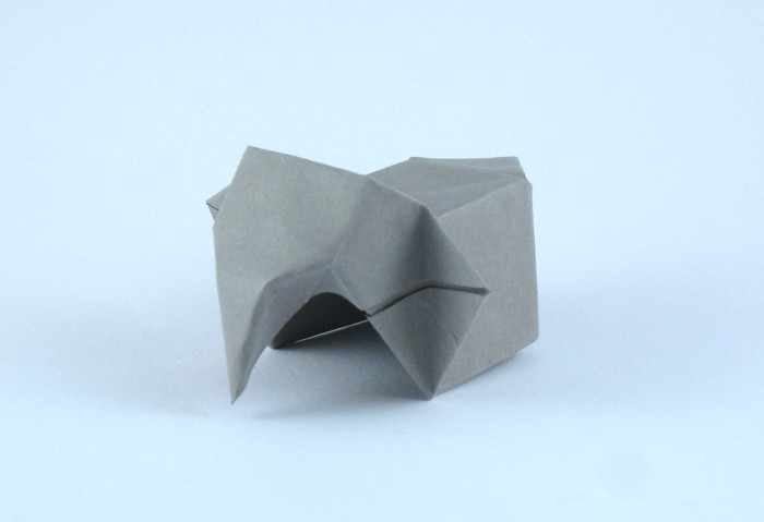 Origami Cube-eleph by Kimura Yoshihisa folded by Gilad Aharoni