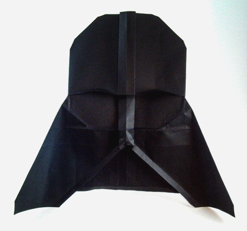 Origami Darth Vader by Chris Alexander folded by Gilad Aharoni