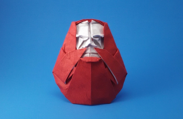 Origami Daruma doll by Fukui Hisao folded by Gilad Aharoni