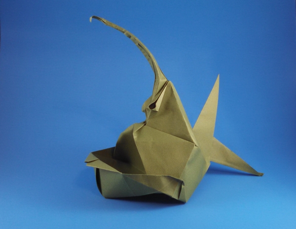 Origami Devil fish by Yuri Shumakov folded by Gilad Aharoni