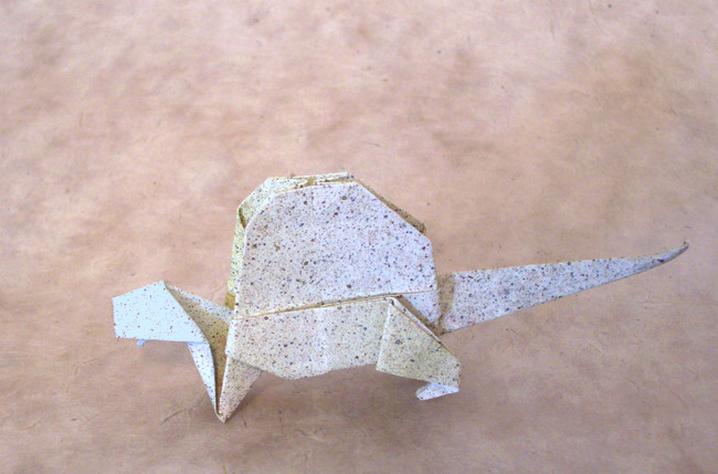 Origami Dimetrodon by Yamada Katsuhisa folded by Gilad Aharoni