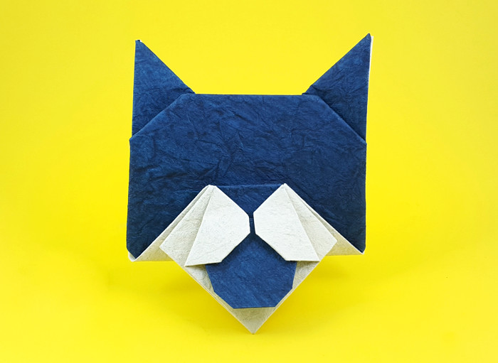 Origami Dog head by Sakurai Ryosuke folded by Gilad Aharoni
