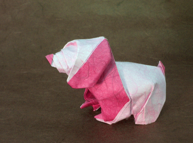 Origami Puppy by Nicolas Terry folded by Gilad Aharoni
