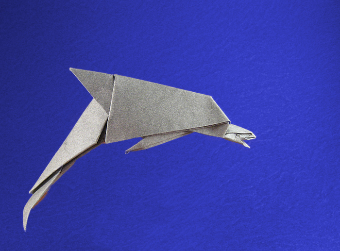 Origami Dolphin by David Brill folded by Gilad Aharoni