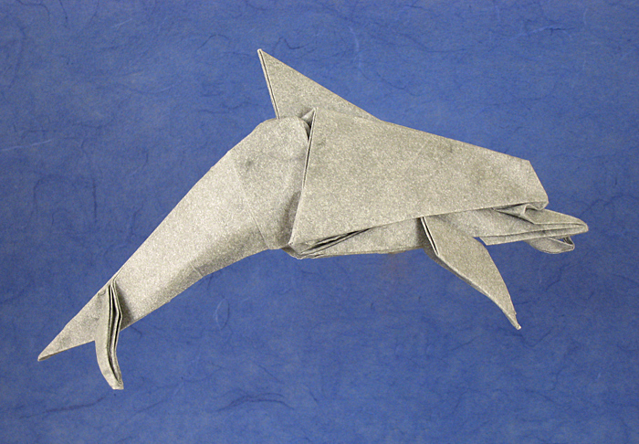 Origami Dolphin by Jason Ku folded by Gilad Aharoni