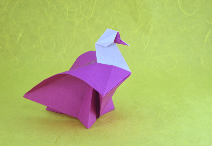 Origami Dove by Roman Diaz folded by Gilad Aharoni