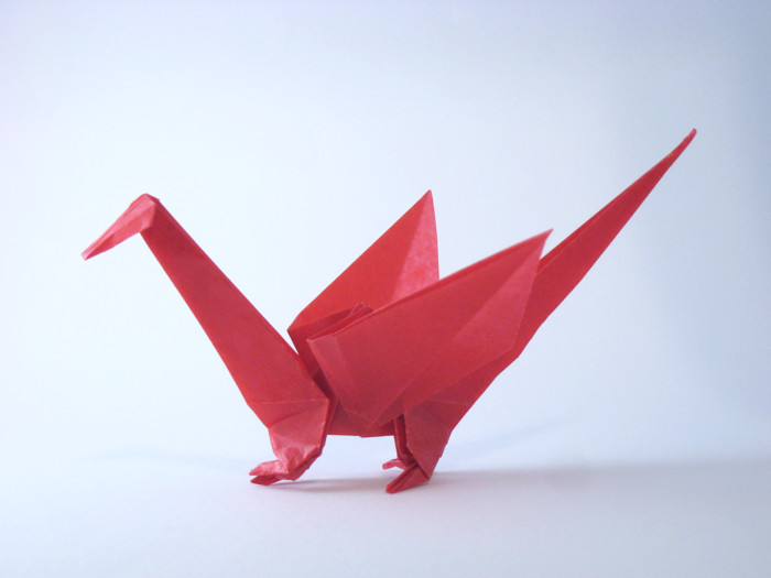 Origami Dragon by Madiyar Amerkeshev folded by Gilad Aharoni