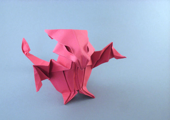 Origami Dragon baby by Daniela Carboni folded by Gilad Aharoni