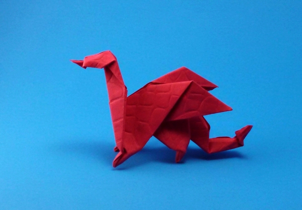 Origami Dragon by Edwin Corrie folded by Gilad Aharoni