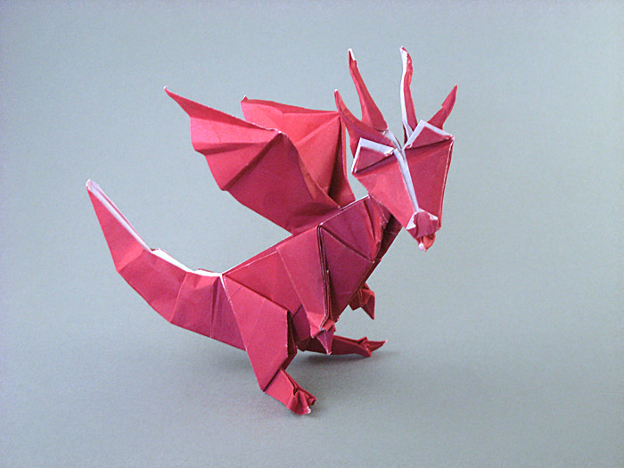 Origami Dragon by Fernando Gilgado Gomez folded by Gilad Aharoni