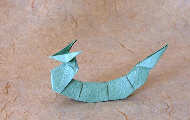 Origami Dragon - Eastern by Gay Merrill Gross folded by Gilad Aharoni