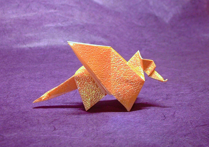 Origami Dragon by Eric Joisel folded by Gilad Aharoni