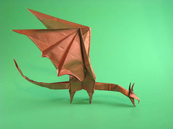 Origami Dragon by Shuki Kato folded by Gilad Aharoni