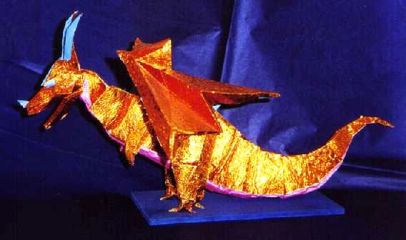 Origami King Dragon by Kimura Yoshihisa folded by Gilad Aharoni