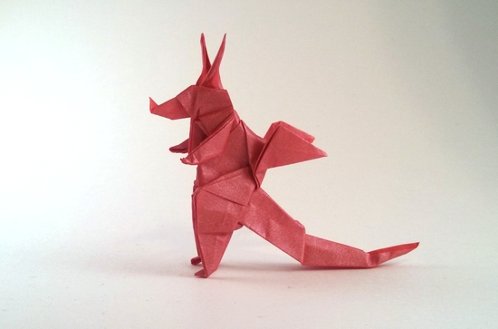 Origami Dragon by Eran Leiserowitz folded by Gilad Aharoni