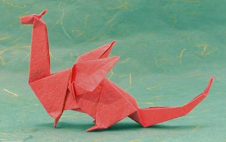 Origami Dragon by John Montroll folded by Gilad Aharoni