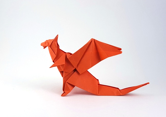 Origami Dragon by Jo Nakashima folded by Gilad Aharoni