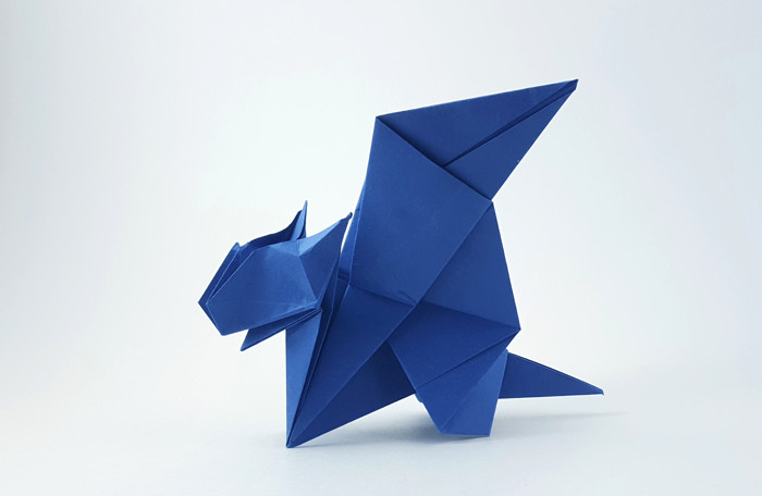 Origami Dragon by Sakurai Ryosuke folded by Gilad Aharoni