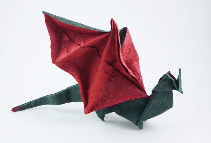 Origami Dragon by Sebastien Limet (Sebl) folded by Gilad Aharoni