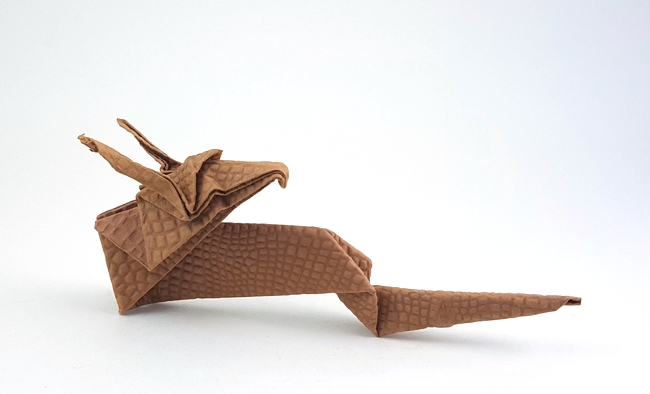 Origami Dragon by Toshie Takahama folded by Gilad Aharoni