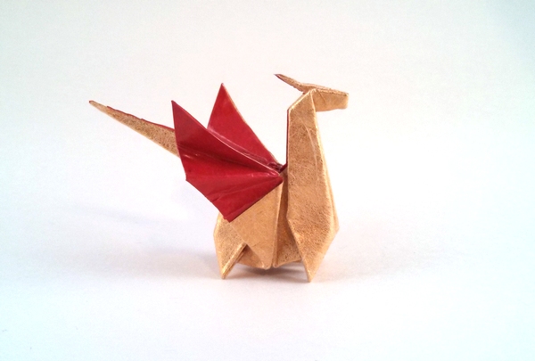 Origami Wen's dragon by Sok Song folded by Gilad Aharoni