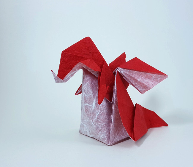 Origami 3D dragon by Chen Xiao folded by Gilad Aharoni