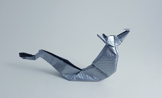 Origami Dragon by Akira Yoshizawa folded by Gilad Aharoni