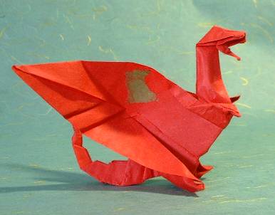 Origami Dragon by Jozsef Zsebe folded by Gilad Aharoni