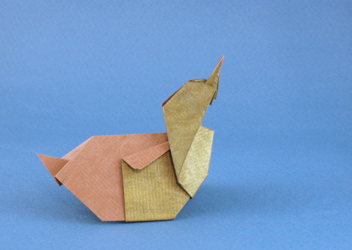 Origami Duck by Akiko Ishikawa folded by Gilad Aharoni