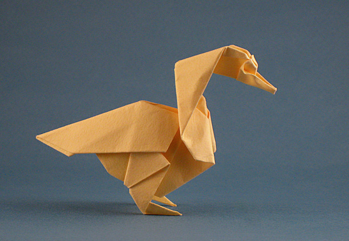 Origami Duck by Kunihiko Kasahara folded by Gilad Aharoni