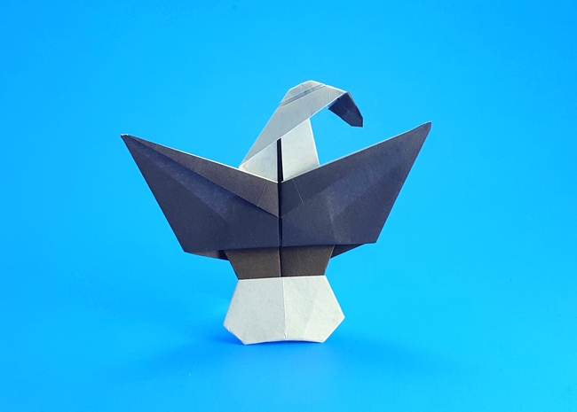Origami Eagle by Marc Kirschenbaum folded by Gilad Aharoni