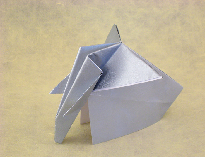 Origami Elephant 1 by Jun Maekawa folded by Gilad Aharoni