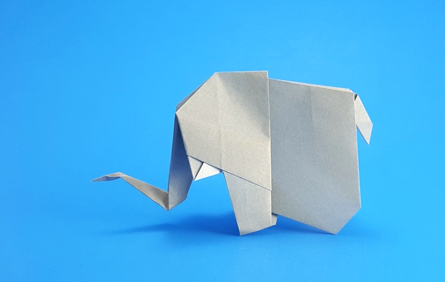 Origami Elephant by Marc Kirschenbaum folded by Gilad Aharoni