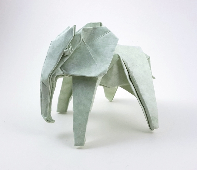 Origami Elephant by Paulius Mielinis folded by Gilad Aharoni
