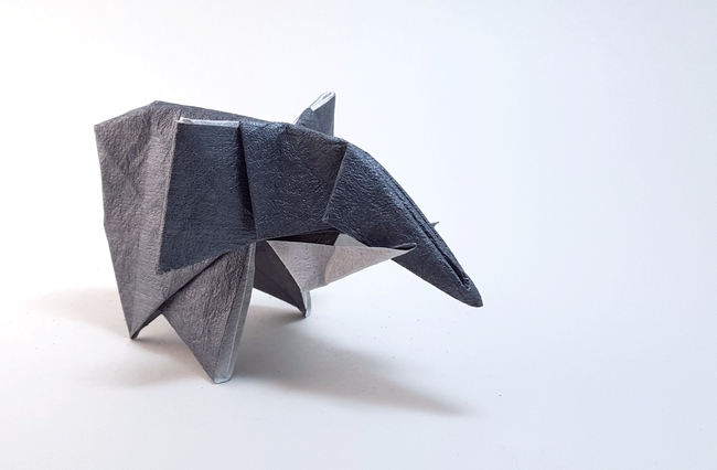 Origami Elephant by Miyajima Noboru folded by Gilad Aharoni