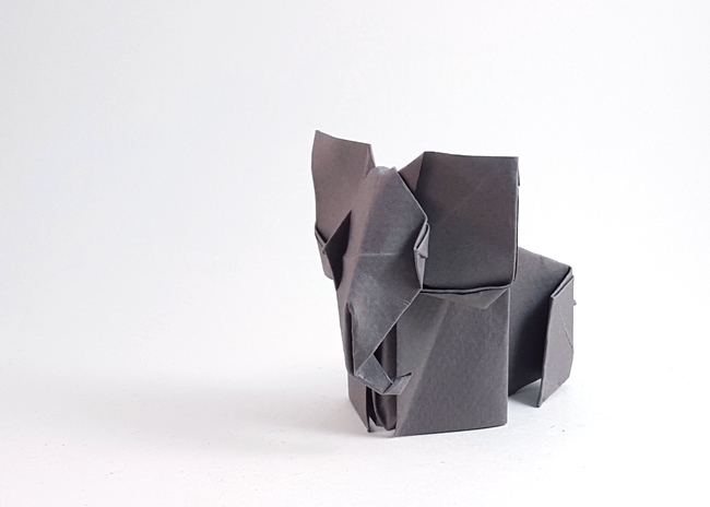 Origami Elephant by Seo Won Seon (Redpaper) folded by Gilad Aharoni