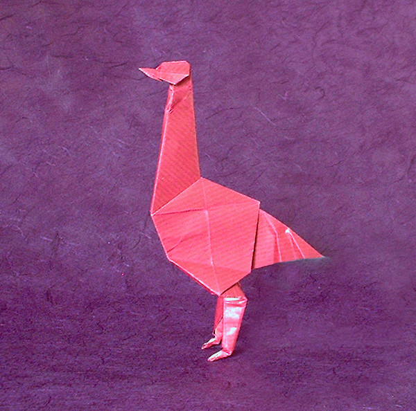 Origami Emu by Robert J. Lang folded by Gilad Aharoni