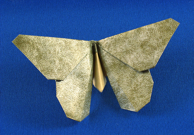 Origami Butterfly - Evangeline Fritillary by Michael G. LaFosse folded by Gilad Aharoni