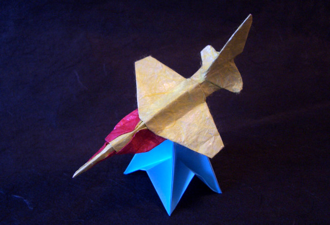 Origami F-CK-1A by Tem Boun folded by Gilad Aharoni