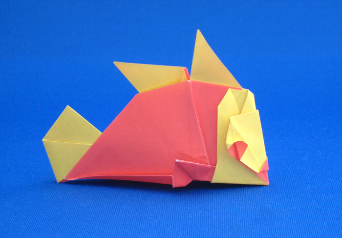 Origami Fairy fish by Katrin Shumakov folded by Gilad Aharoni