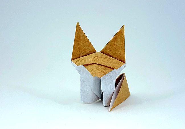 Origami Fennec fox by Makoto Yamaguchi folded by Gilad Aharoni